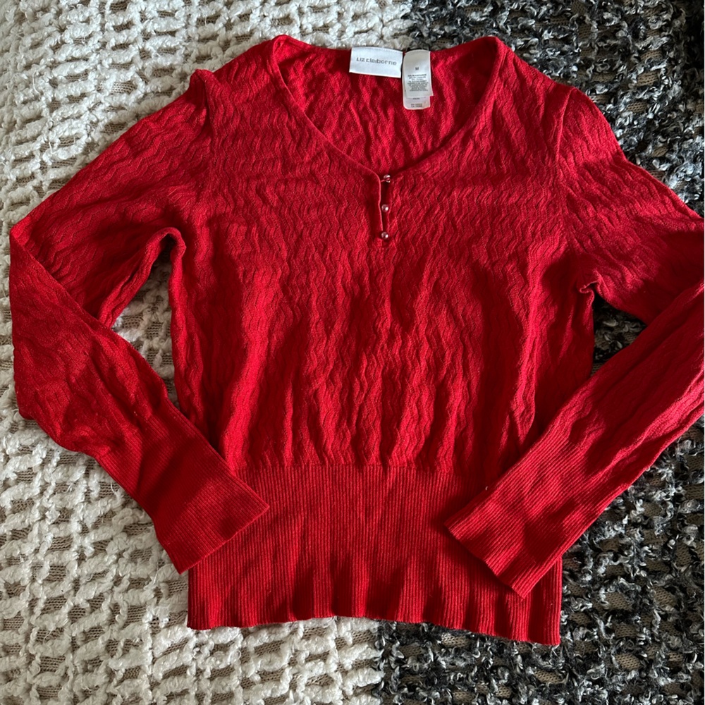 liz claiborne fitted sweater
